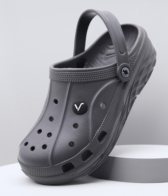 Svaar Men's Lightweight Classic Clogs || Sandals with Adjustable Back Strap for Men Clogs For Men(Grey , 7)