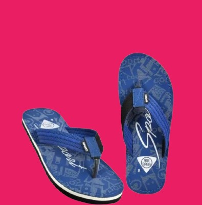 THE BABA Men Flip Flops(Blue , 10)