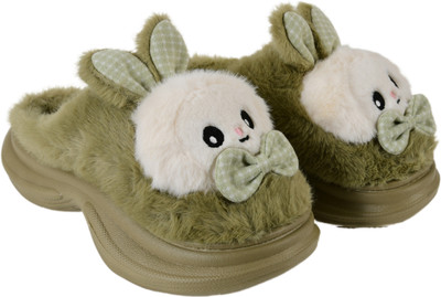 HELEEY Women Flip Flops(Green , 6)