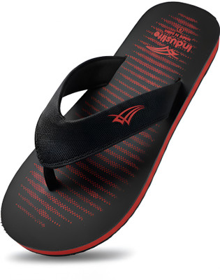 induslite Men Slippers(Red, Black , 7)