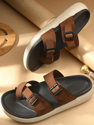 Layasa Men Sandals(Tan , 6)