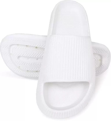 Aloveswalk Men Slides(White , 8)