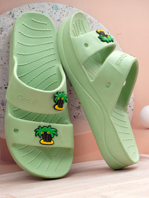 Deals4you Women Slides(Green , 6)