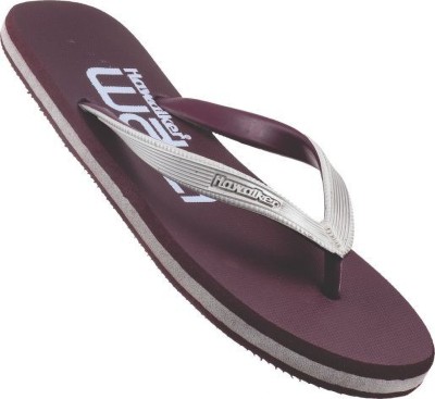 HAWALKER Men Flip Flops(Brown , 10)