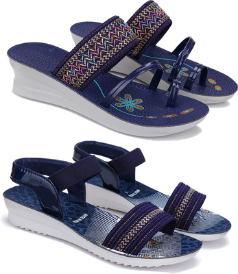 Earton Women Slides(Multicolor , 6)