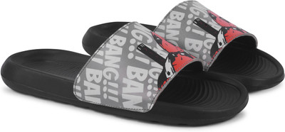 Foot Print Men Slides(Grey , 10)