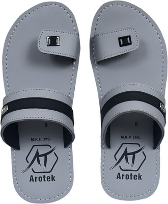 AROTEK Men Slippers(Grey , 6)