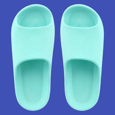 ATHLOES Women Slides(Green , 6)
