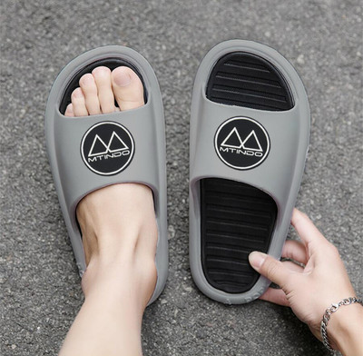 MTINDO Men Slides(Grey , 6)