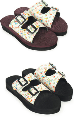 HOC Women Slides(Multicolor , 4)