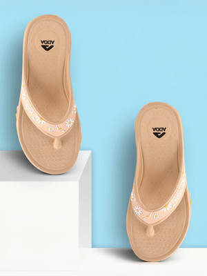 Adda Women Slippers(Brown , 5)