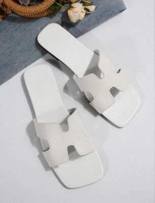 Deals4you Women Slippers(White , 8)