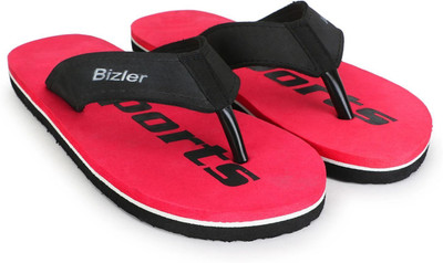 BIZLER Men Ortho Comfort Slippers | Anti-Slip, Lightweight & Durable Flip Flops(Red , 7)