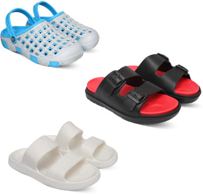 Acorn Men Slides(Blue, Red, White, Black , 9)