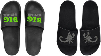 nvisan Men Slides(Green, Blue , 7)