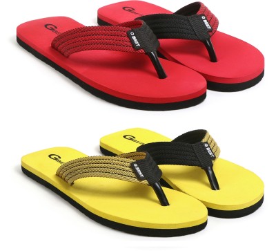 G Best Men Flip Flops(Multicolor , 6)