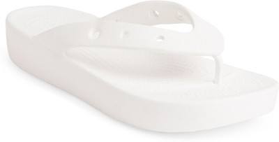 CROCS Women Flip Flops(White , 8)