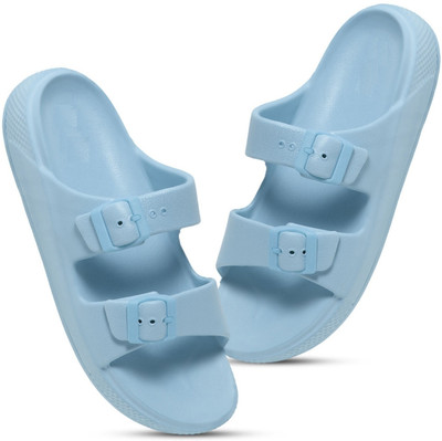 Footup Women Super Soft|Orthopedic|Comfortable|Lightweight|Diabetic Slides(Blue , 4)