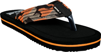 BEE U NIK Men Slippers(Orange , 9)