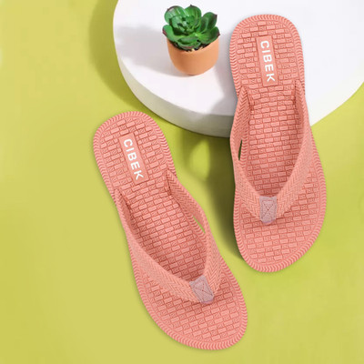 CIBEK Women Flip Flops(Pink , 7)