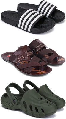 Pennen Men Flip Flops(Olive , 10)