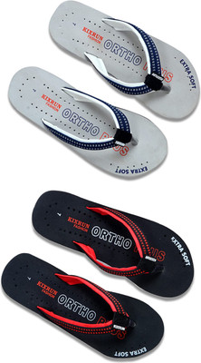 Kixrun Men Flip Flops(Multicolor , 5)