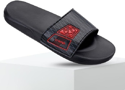 Sparx Men Slides(Black , 6)