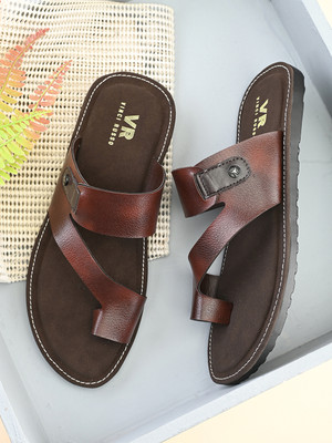 VINCI RUSSO Men Slippers(Brown , 11)