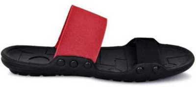 TREKIST Men Slippers(Red, Black , 7)