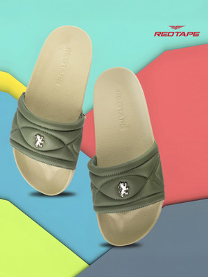 RED TAPE Women Slides(Olive , 5)