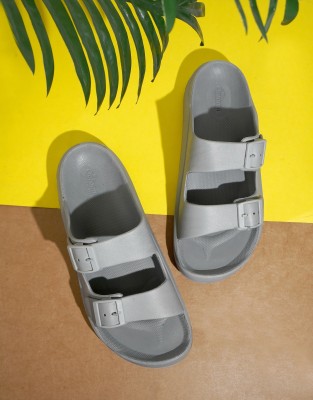 OOFOAM Men Slides(Grey , 9)