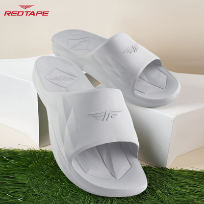 RED TAPE Men Slides(Grey , 8)