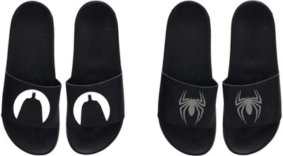 nvisan Men Slides(White, Grey , 6)