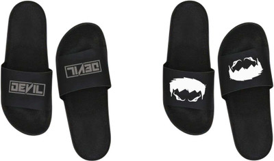 nvisan Men Slides(Grey, White , 10)