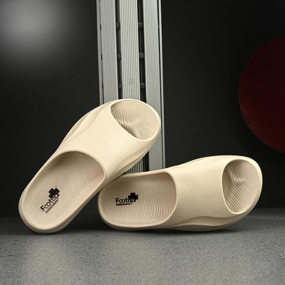 Footup Men Super Soft|Orthopedic|Comfortable|Lightweight|Diabetic Slides(Beige , 10)