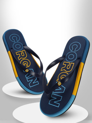 corgan Men Flip Flops(Multicolor , 8)