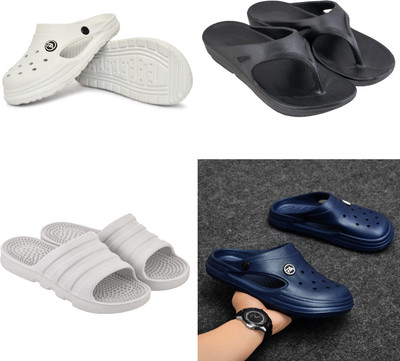 house of common Men Slides(Multicolor , 8)