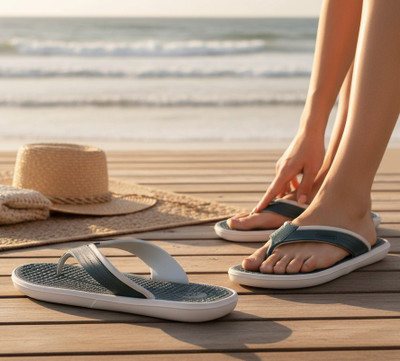 KAPYANSH Men Slippers(Green , 10)