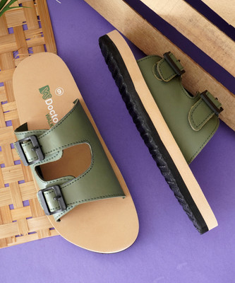 DUOSOFT Women Doctor Slipper|Super Soft|Orthopedic|Lightweight|Diabetic|Antiskid Slippers(Green , 6)