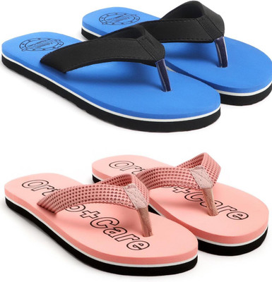 VAHMAH Women Slippers(Blue, Pink , 7)