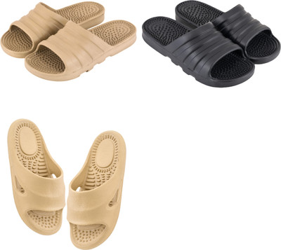 Feel alive Men Slippers(Multicolor , 10)