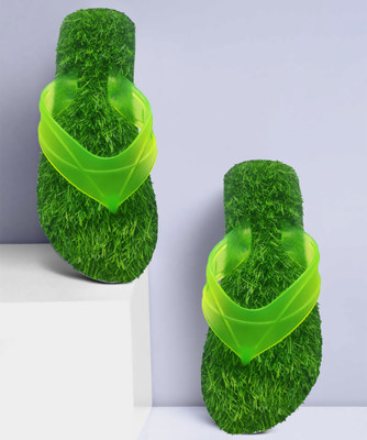 ADJ Men Flip Flops(Green , 10)