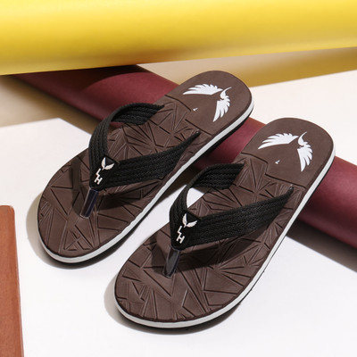 Lite Hawks Men Slippers(Brown , 6)