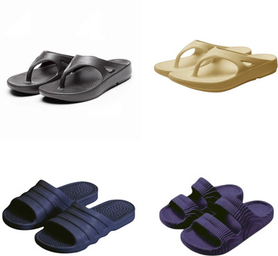 Feel alive Men Slippers(Multicolor , 10)