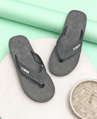 CIBEK Men Flip Flops(Grey , 7)
