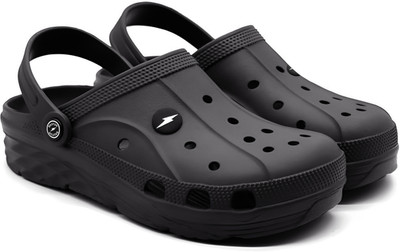 BRUTON Men Slides(Black , 7)