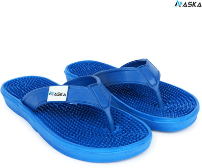 Aaska Men Slippers(Blue , 8)