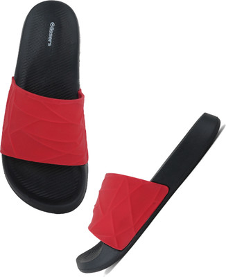 Glissers Men Slides(Red , 10)