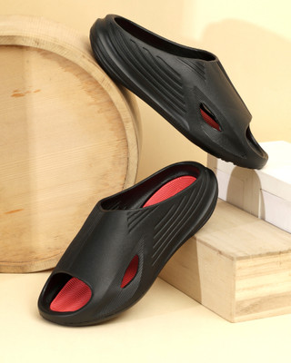 CIBEK Men Slides(Black , 10)