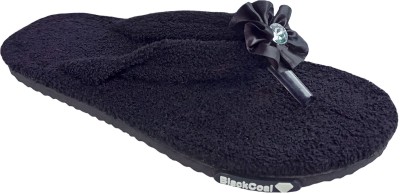 BlackCoal Women Womens Doctor Extra Soft Care Health Slipper Girls Casual Health Slippers(Black , 8)